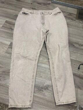 Vinted Lee Women's Straight Leg Jeans in Light Beige